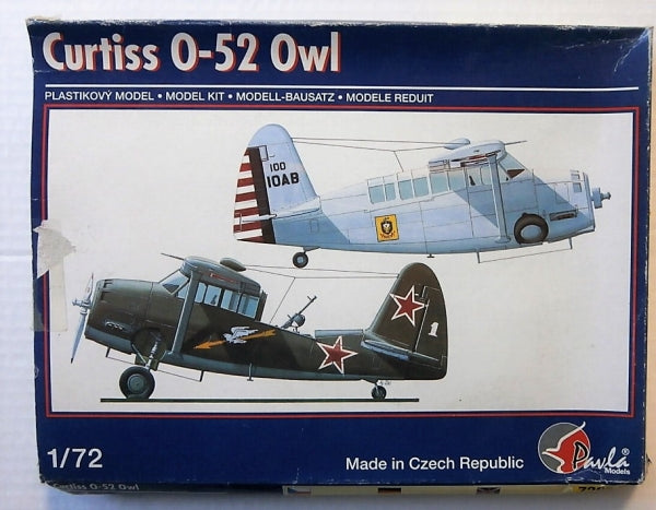 Curtiss O-52 Owl Reconnaissance Aircraft 1/72 Scale Plastic Model Kit  Pavla Models 72031