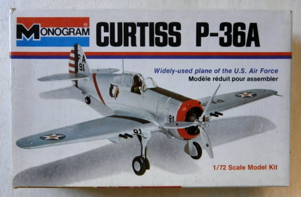 Curtiss P-36A Hawk 1/72 scale  Plastic Model Kit Monogram 6790