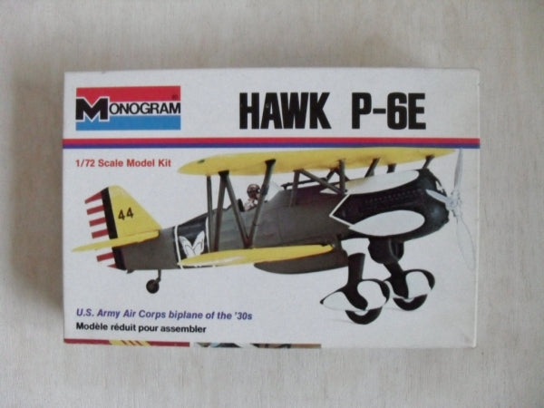 Curtiss P-6E Hawk Fighter 1/72 Scale Plastic Model Kit Monogram 6794