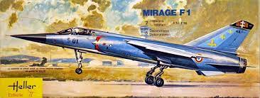 Dassault Mirage F1 Fighter 1/72 Scale Plastic Model Kit Heller 258