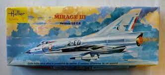 Daussalt Mirage lll A Fighter 1/72 Scale Plastic Model Kit Heller 253
