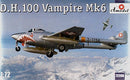 DeHavilland DH100 Vampire Mk 6 1/72 Scale Plastic Model Kit AModel 72208