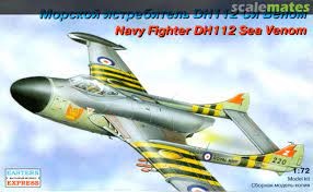 De Havilland DH112 Sea Venom 1/72 Scale Plastic Model Kit Eastern Express 72225