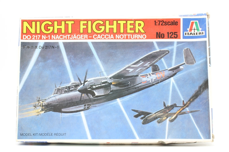 Dornier Do 217 N-1 Nightfighter 1/72 Scale Plastic Model Kit Italeri 125