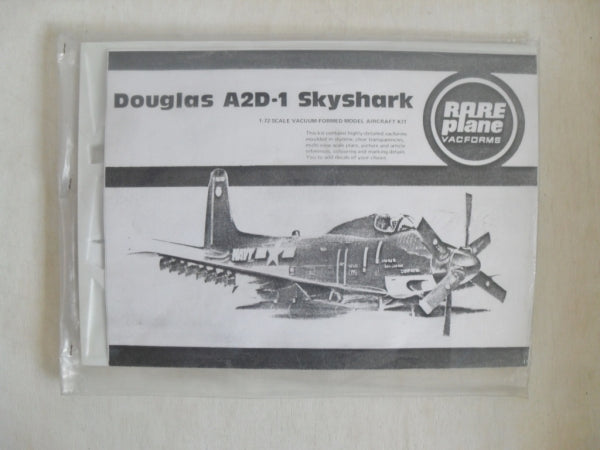 Douglas A2D-1 Skyshark Fighterr 1/72 Scale Plastic Vacuform  Model Kit Rareplanes