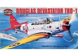 Douglas Devastator TBD-1 Torpedo Bomber 1/72 Scale Plastic Model Kit A