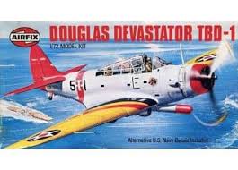 Douglas Devastator TBD-1 Torpedo Bomber 1/72 Scale Plastic Model Kit Airfix 02034-9