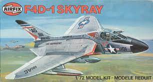 Douglas F4D Skyray Fighter 1/72 Scale Plastic Model Kit Airfix 03027-4