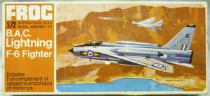 English Electric Lightning F6 Kit 1/72 Scale Plastic Model Kit Frog F266