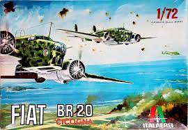 Fiat BR20 Cicogna Bomber 1/72 Scale Plastic Model Kit Italeri A103