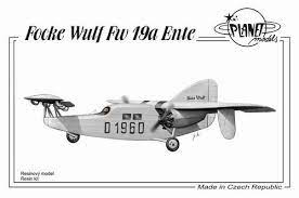Focke Wulf F 19 a Ente Prototype 1/72 Scale Resin Model Kit  Planet Models 170183