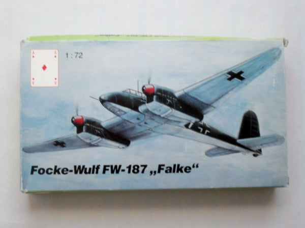 Focke Wulf FW187 Falke 1/72 Scale Plastic Model Kit Karo As AM01.72