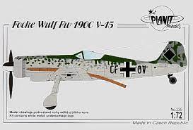 Focke Wulf FW 190C V-15 Fighter 1/72 Scale Resin Model Kit  Planet Models 230