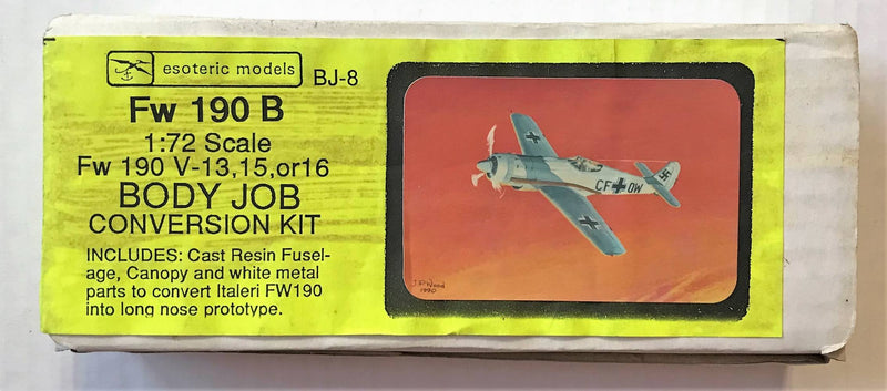 Focke Wulf FW190B Fighter 1/72 scale Plastic Model Aircraft Esoteric models BJ-8
