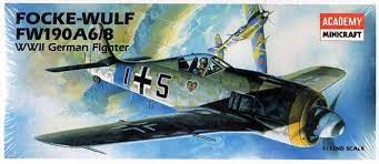 Focke Wulf Fw 190A-6/8 Fighter 1/72 Scale  Plastic Model Avademy 2120