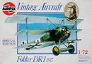 Fokker Dr. 1 Triplane Fighter 1/72 Scale Plastic Model Kit Airfix 01074