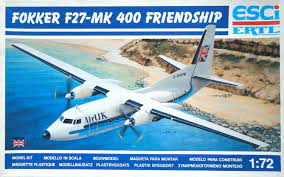 Fokker F27 MK400 Freindship Transport 1/72 Scale Plastic Model Esci 9111