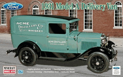 Ford 1931  Model A Delivery Van 1/16 Scale Plastic model kit Minicraft 11237