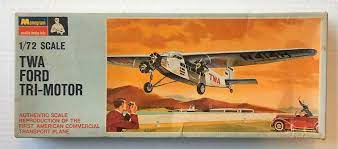 Ford Trimotor Airliner 1/72 Scale Plastic Model Aircraft Monogram PA161