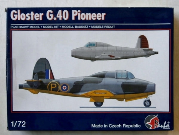 Gloster G.40 Pioneer Prototype 1/72 Scale Plastic Model Kit Pavla Models 72055