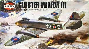 Gloster Meteor Flll 1/72 Scale Plastic Model Kit Airfix 02038-1