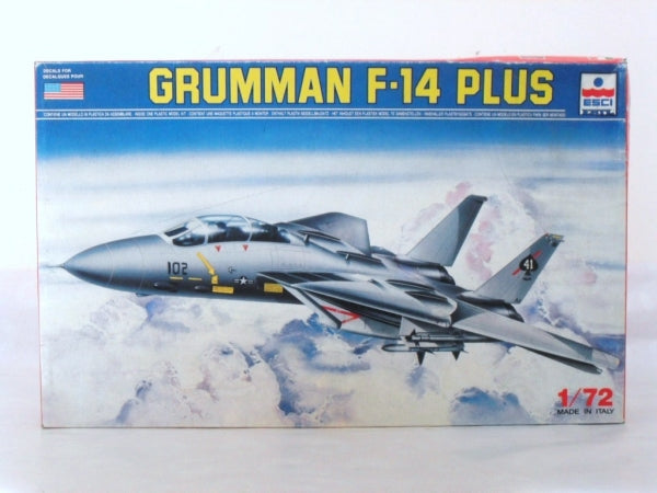 Grumman F-14 Plus  Tomcat Fighter 1/72 Scale Plastic Model Kit Esci 9055