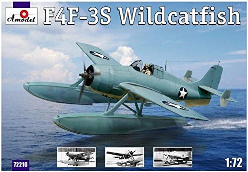 Grumman F4F-3S Wildcatfish Floatpalne 1/72 Scale  Plastic Model Kit AModel 72210