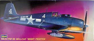Grumman F6F-5E Hellcat Night Fighter 1/72 Scale  Plastic Model Kit Hasegawa 51613