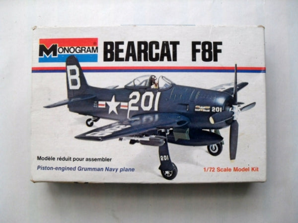 Grumman F8F Bearcat fighter 1/72 scale  Plastic Model Kit Monogram 6789