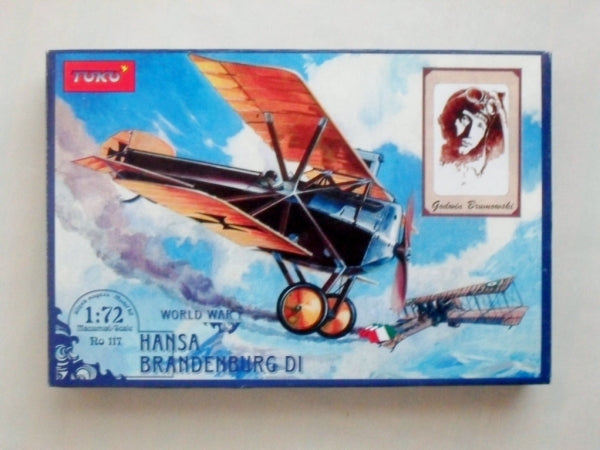 Hansa Brandenberg D.1 Fighter 1/72 Scale  Plastic Model Kit Toko 117