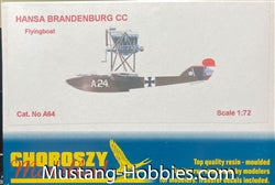 Hansa Brandenburg CC Flying Boat 1/72 Scale Resin Model Kit Choroszy Modelbud A64