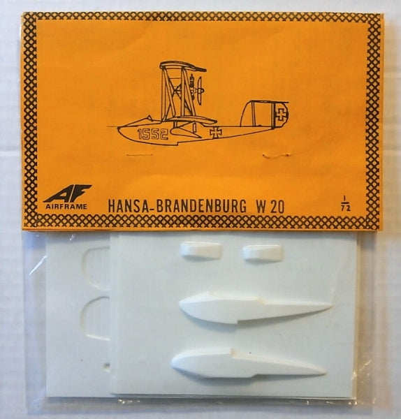 Hansa Brandenburg W.20 Fighter 1/72 Scale Plastic Vacuform Model Kit Airframe 26