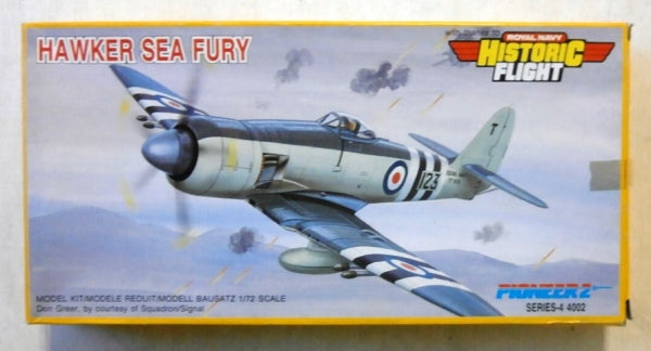 Hawker Sea Fury FB 11 Fighter 1/72 Scale Plastic Model Kit Pioneer 2 4002