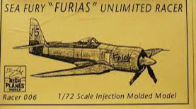 Hawker Sea Fury "Furias" Racer 1/72 Scale Plastic Model Kit High Planes Model R006