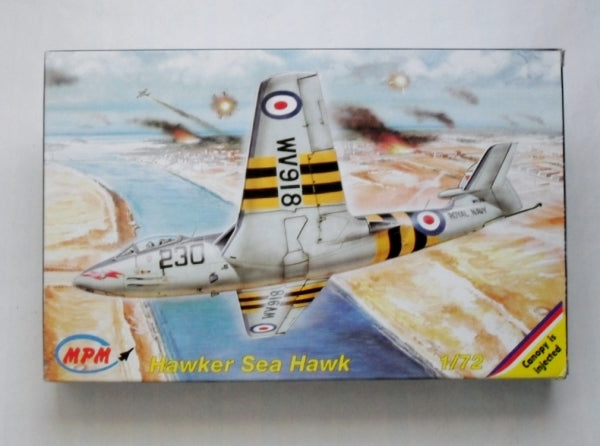 Hawker Sea Hawk Fighter 1/72 Scale Plastic Model Kit MPM 72094