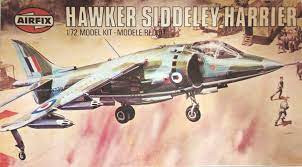 Hawker Siddley Harrier Fighter 1/72 Scale Plastic Model Kit Airfix 02036-5