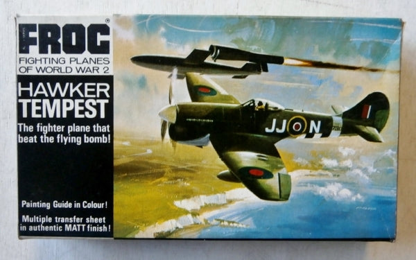 Hawker Tempest Mk V Fighter 1/72 Scale Plastic Miodel Kit Frog F189