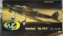 Heinkel HE-70 F Blitz Bomber 1/72 Scale Plastic Model Kit  WK Models 7201