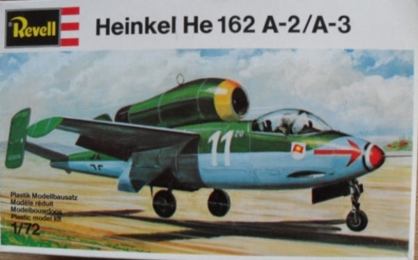 Heinkel He-162 A-2/A-3 Fighter 1/72 Scale Plastic Model Kit Revell H-80