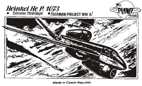 Heinkel He P1073 Fighter  1/72 Scale Resin Model Kit  Planet Models 018