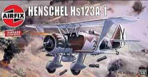 Henschel HS-123 A-1  1/72 Scale Plastic Model Kit Airfix 02051-4
