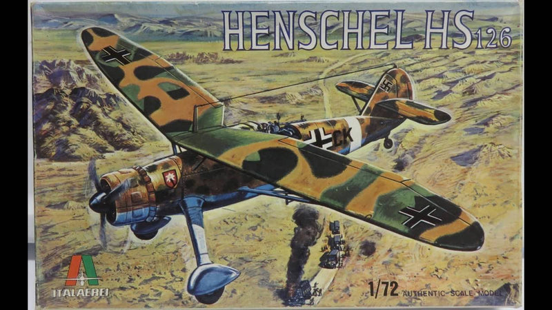 Henschel HS-126  1/72 Scale Plastic Model Kit Italewri 109