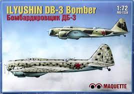 Ilyushin DB-3 Bomber 1/72 Scale Plastic Model Kit Maquette MQ7228