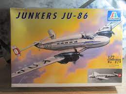 Junkers JU-86 Airliner 1/72 Scale  Plastic Model Kit Italeri 029