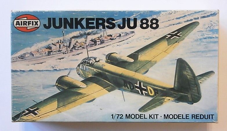 Junkers Ju-88 A 1/72 Scale Plastic Model Aircraft Airfix 03007-0