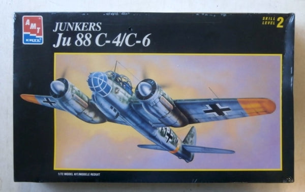 Junkers Ju88C-6c Fighter 1/72 Scale Plastic Model Kit AMT 8898