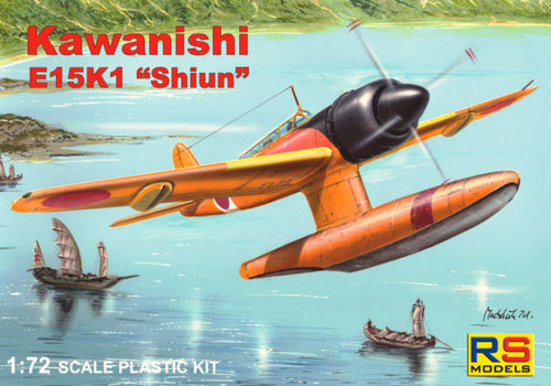 Kawasaki E15K Shuin "Norm" Floatplane 1/72 Scale Plastic Model Kit  Rs Models 92075