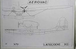 Latecoere 302 Flying Boat 1/72 Scale  Vacuform Plastic Model Kit Aerovac 7202