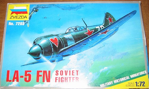 Lavochkin La-5FN Fighter 1/72 Scale  Plastic Model Kit Zveda 7203