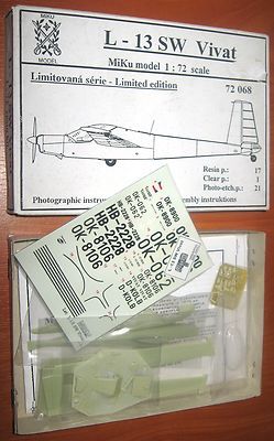 Let L-13SW Vivat Glider 1/72 Scale Resin Model Kit MIKU 72068